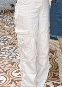 Beige Cargo Pants