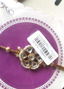 Elegant Rakhi with Kundan Work