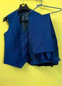 Stylish Blue Men's Suit Blazer