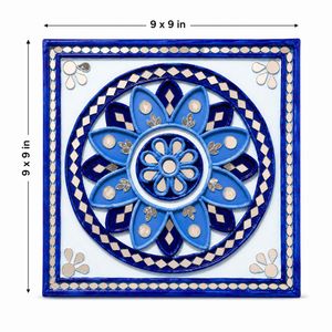 Decorative Blue Mandala Wall Art