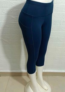 Branded Yoga Capri Free Size Fit For 30 To 38