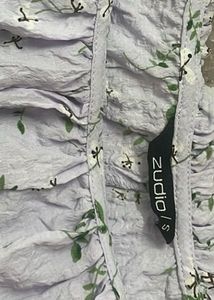 Lavender Floral Print Dress