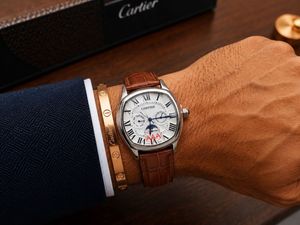 Cartier Watch with Leather Strap
