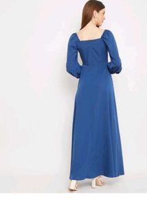 Elegant Blue Maxi Dress