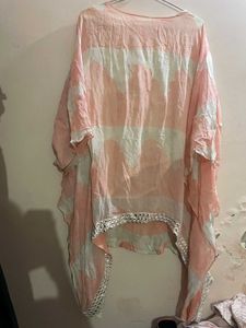 Stylish Pink Kaftan Kurta Set