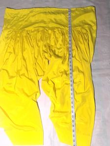 Vibrant Yellow Peacock Embroidered Kurta Set