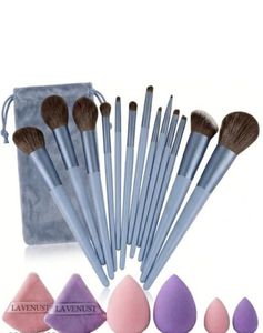 Complete Makeup Brush Set with Sponges