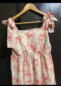 Floral Print Tiered Midi Dress