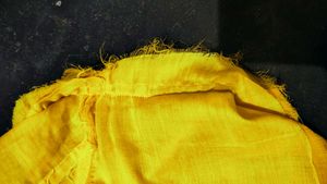 Yellow Embroidered Chiffon Saree with blouse