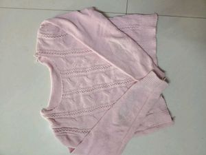 Cozy Pink Cable Knit Cropped Sweater