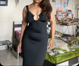 Sleek Black Maxi Dress