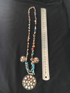 Natural multi agate Beaded Necklace