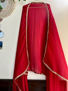 Bridal maroon japan silk Embroidery suit pant set