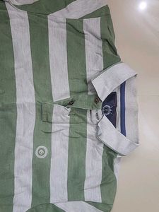 Men's Striped Polo T-Shirt