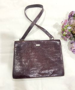 Elle Croc Embossed Handbag