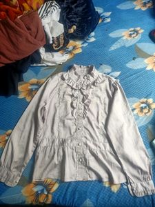 Elegant Ruffled Long Sleeve Top