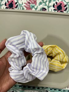 Set of 2 Striped Pinteresty Scrunchies