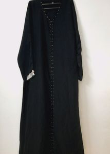 UAE Imported Simple abaya - Heavy Stone Work On Sleeves