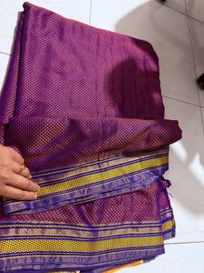 khanachi saree purple color