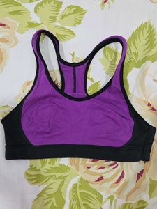 Purple sports bra