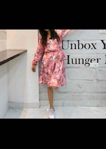 Sale!!Chic Floral Korean style Wrap Dress