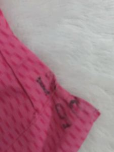 Pink Printed Kurta and Pants Set
