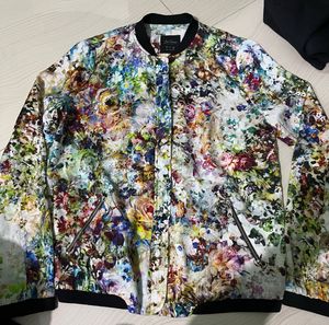 Zara Vibrant Floral Bomber Jacket