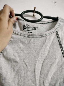 Grey Cropped Tank Top