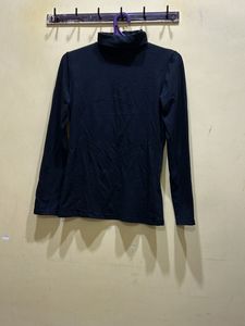 Turtle Neck Black Top Size S