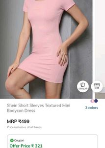 Pink Bodycon Mini Dress