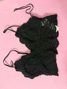 Zara Black Lace Cami Top