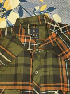 checks shirts double pocket XL