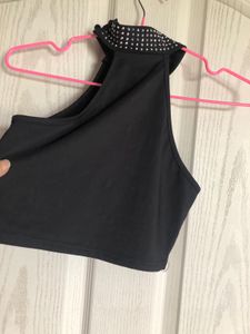 Studded Black Two-Piece Set