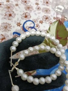Pearl Hoop Earrings