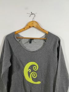 Grey Broad Neck Top (Women's)