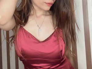 red satin party dress