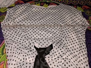Polka Dot Blouse with Tie Detail