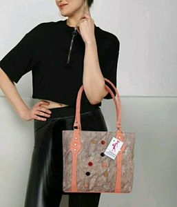 Women Brown, Beige Tote