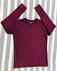 👕Maroon T-Shirt(M) - Hand Crafted Garment