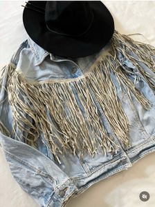 Free People After Hours boho denim jacket