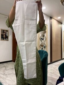 Men's White Chikankari Kurta and Pants Set