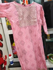 Beautiful Pink Sequence Kurti