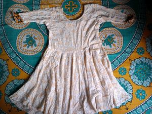 White and yellow sharara set