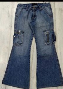 Y2k Bootcut Utility Pants (Unisex)