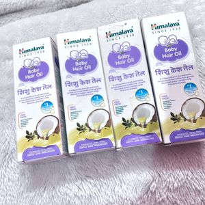 COMBO OF 4 Himalaya Baby Hair Oil with Amla, Sesam