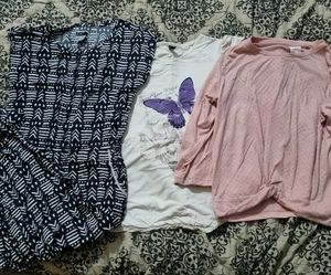 COMBO🎀 Three Girls Jumpsuit and Tshirts