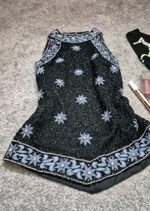 Y2K Designer Beaded Top