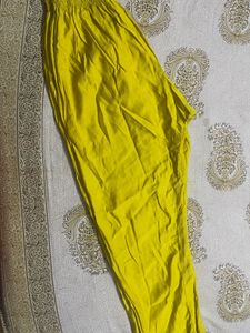 Vibrant Yellow Kurta Palazzo Set