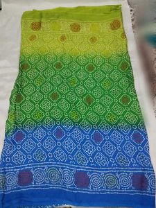 Vibrant Ombre Bandhani Saree