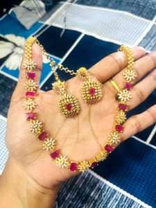 Cz necklace set
